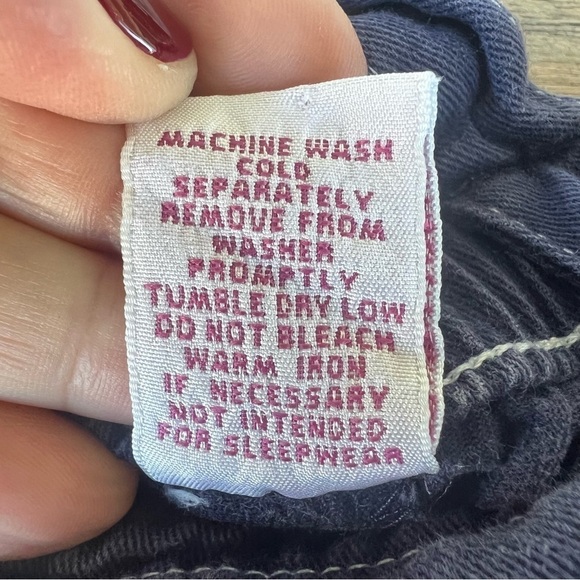 Vintage Y2K Gymboree Flower Overalls Blue Ruffle Snap Crotch 6-12 Months Soft - Picture 8 of 9